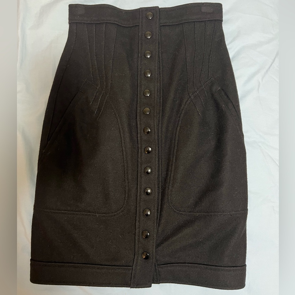 Balenciaga wool skirt